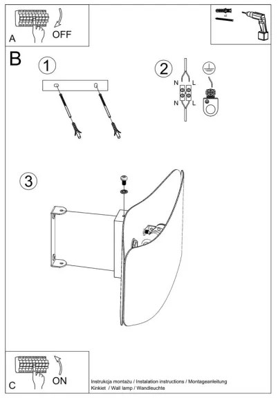 Sollux SL.1018 - Fali lámpa TILA 2xG9/40W/230V 40 cm fehér
