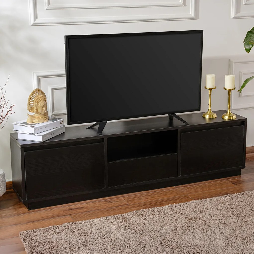 TV asztal Vanguard Wood Fekete