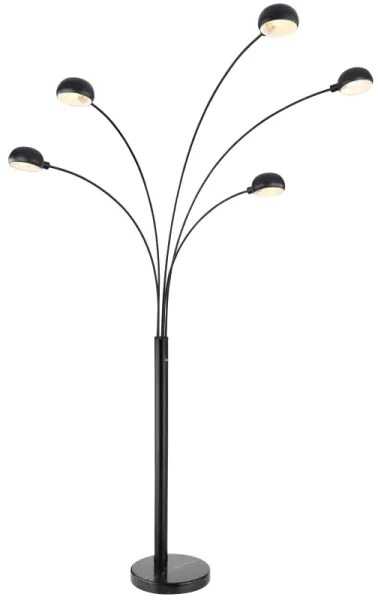 Globo 58228NB - Állólámpa SEYMOUR 5xE14/40W/230V fekete