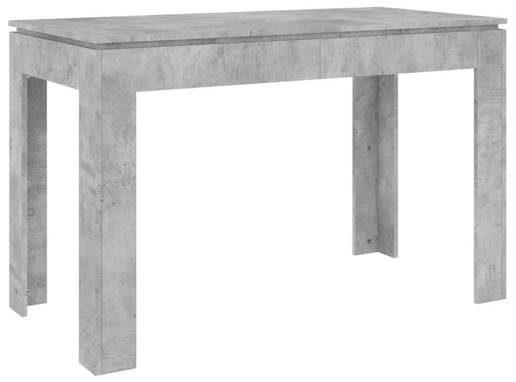 Betonszürke szerelt fa étkezőasztal 120 x 60 x 76 cm