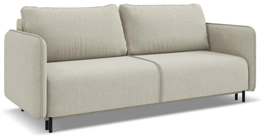 Bézs kinyitható-tárolóhelyes kanapé 226 cm Luana – Makamii