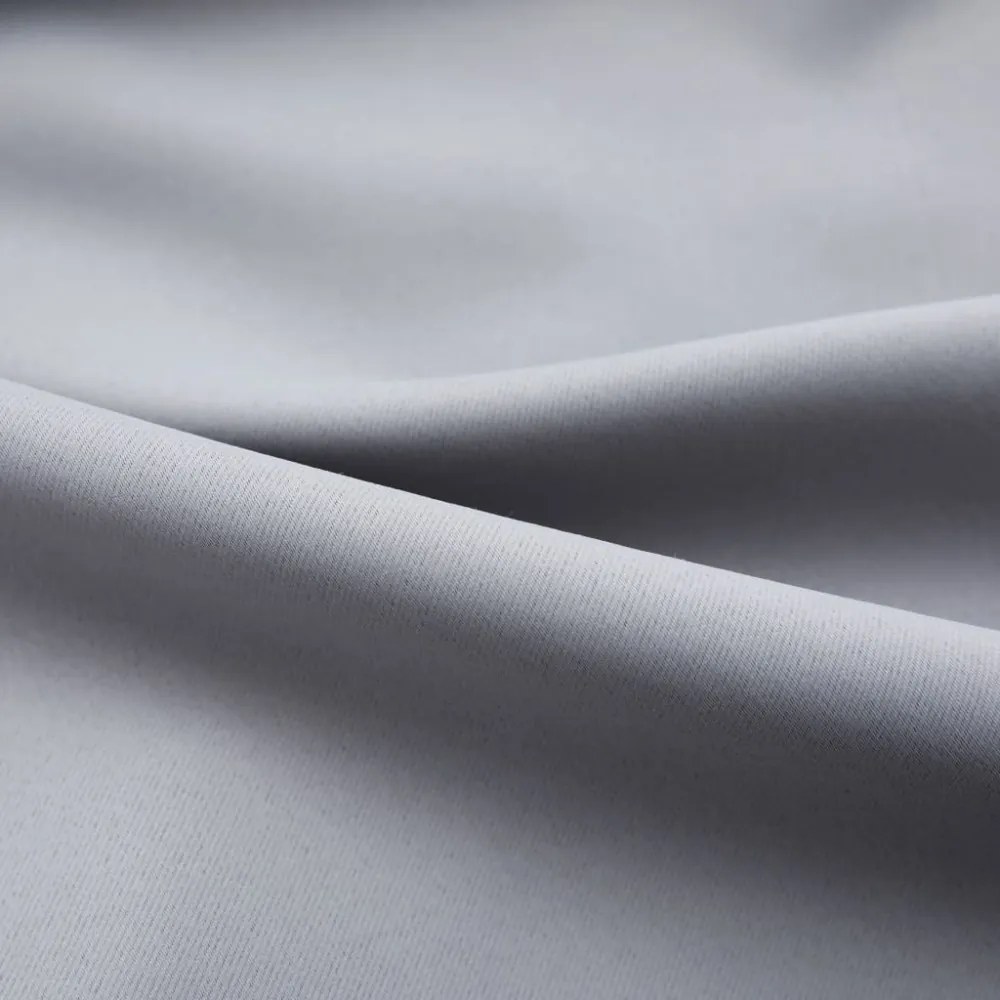vidaXL 2 db szürke sötétítőfüggöny kampókkal 140 x 175 cm