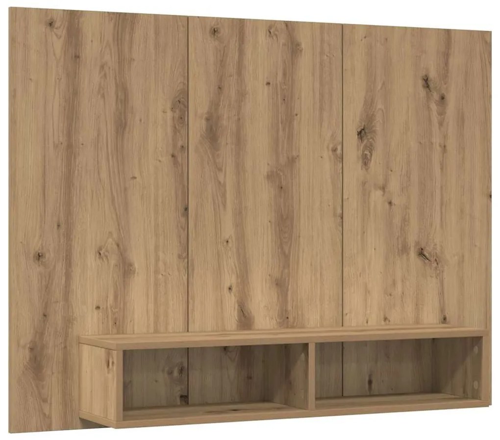 Fali TV Szekrény kézműves tölgy 120 x 23.5 x 90 cm Faanyag