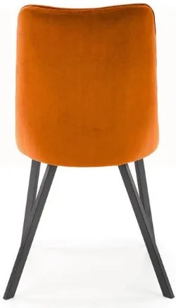 K-450 étkezőszék fahéj bársony szövet