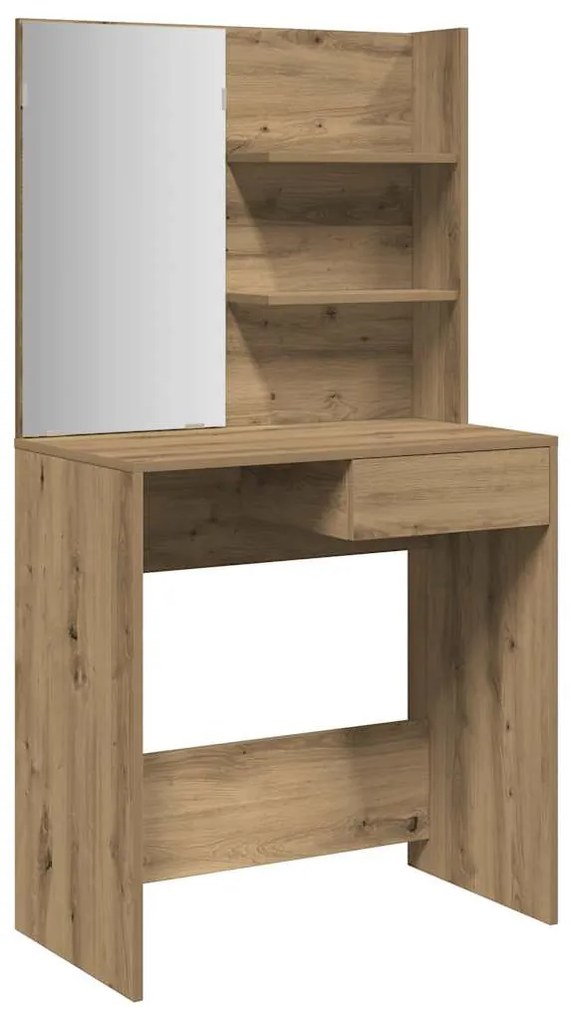Fésülködőasztal tükörrel Artisan Oak 74,5x40x141 cm