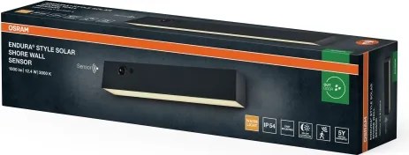 Osram - LED napelemes fali lámpa ENDURA STYLE LED/12,4W/4,2V 2000 mAh IP54 antracit