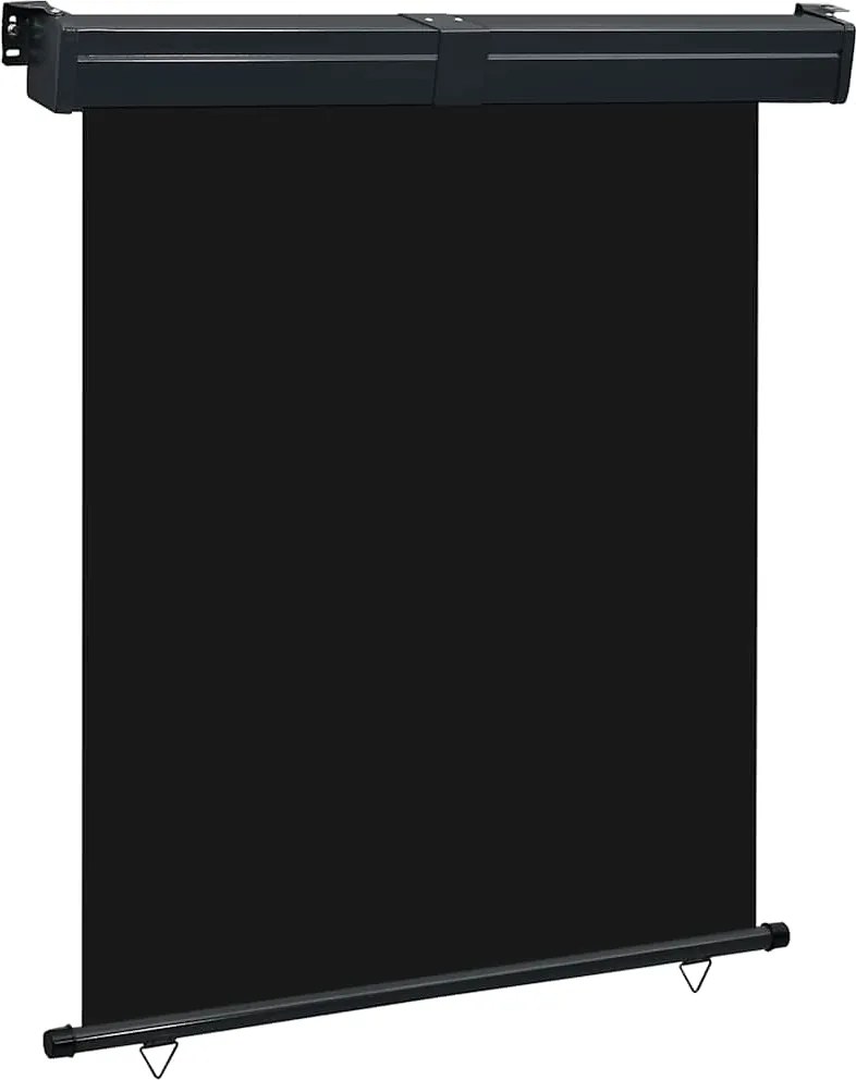 vidaXL fekete erkély oldalnapellenző 145 x 250 cm