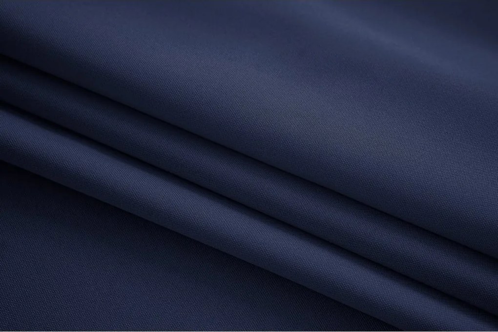 Függöny OXFORD LIGHT 140x270 cm, sötétkék Felfüggesztés: Hullámos sínszalag