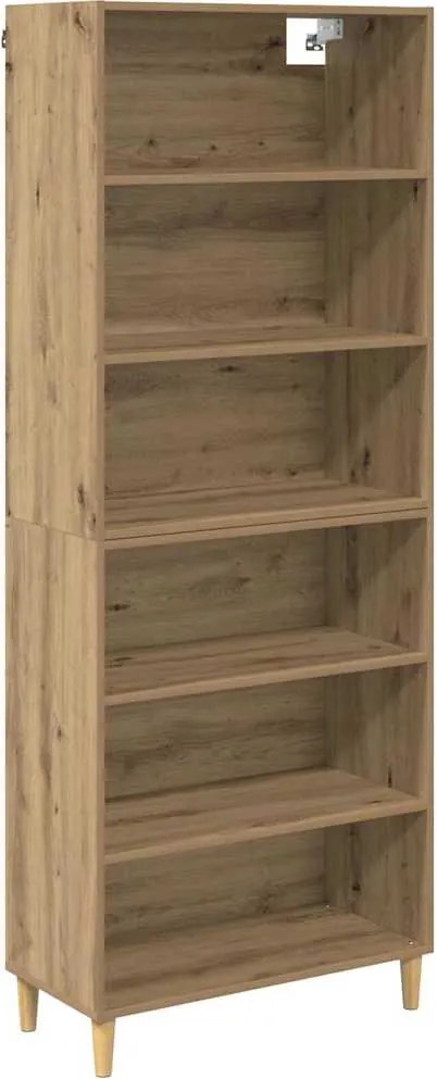 vidaXL Magasfiú Artisan tölgy 69,5 x 32,5 x 180 cm Faanyag