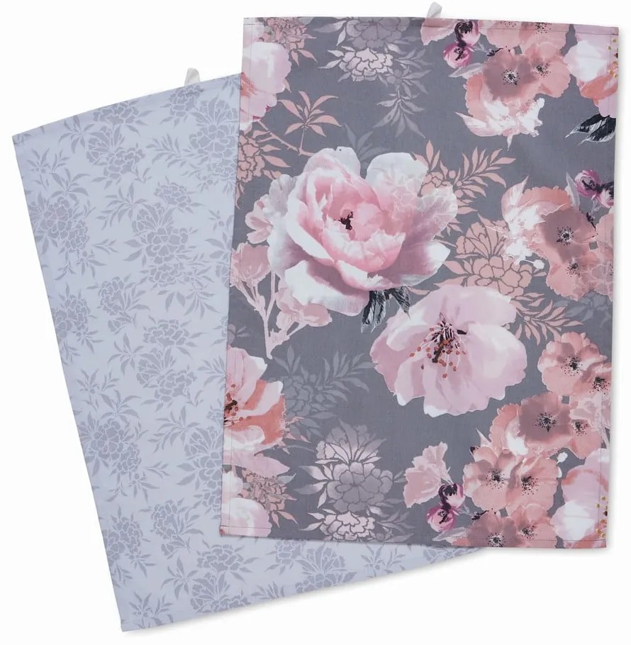 Pamut konyharuha szett 2 db-os 50x70 cm Dramatic Floral – Catherine Lansfield