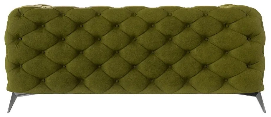 Zöld bársony kanapé 185 cm Chelsea – Ropez