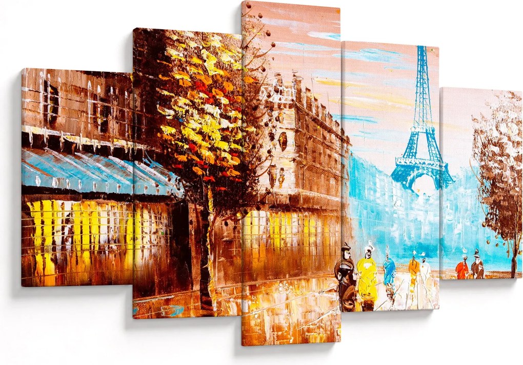 Kép - Esős idő és az Eiffel-torony (150x105 cm)