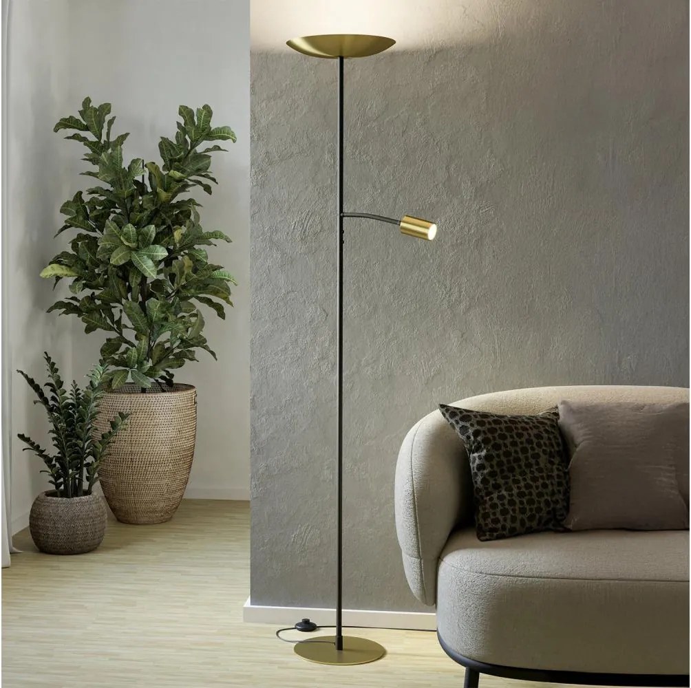 Eglo 901979 - LED dimmelhető állólámpa CONIVARINO LED/26,5W/230V +LED/4W arany