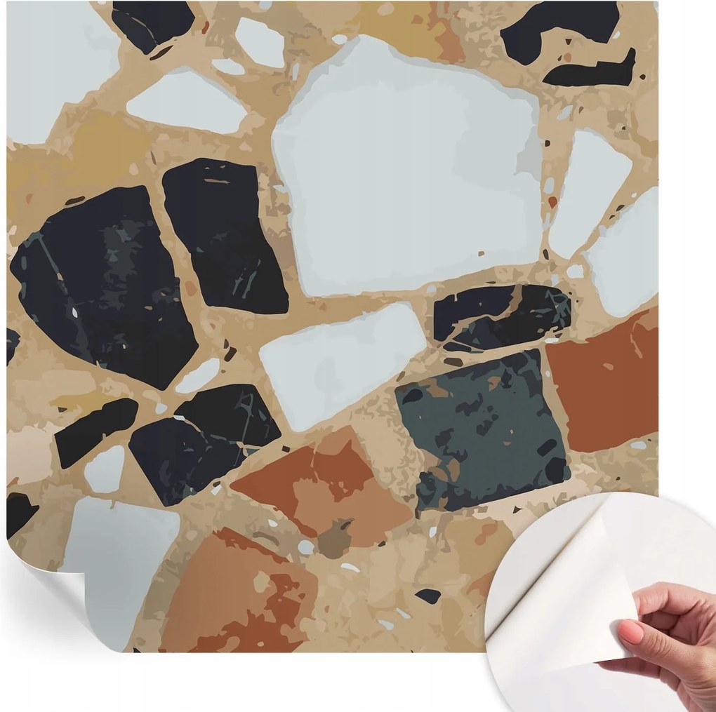 Öntapadós fali fotótapéta Hálószobába Rusztikus kövek 250x250