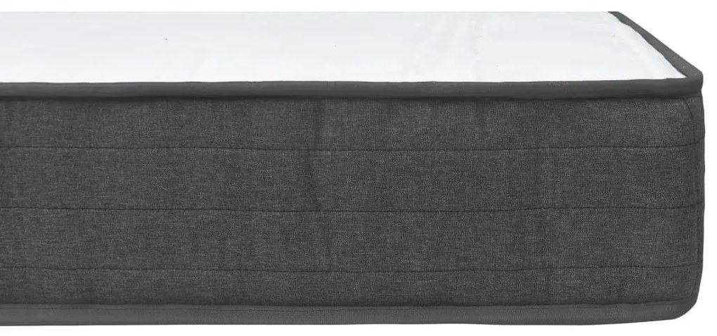 sötétszürke rugós szövetágy 160 x 200 cm