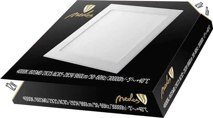 LED panel 12W / PS / SMD / 4000K / WH - LPL223