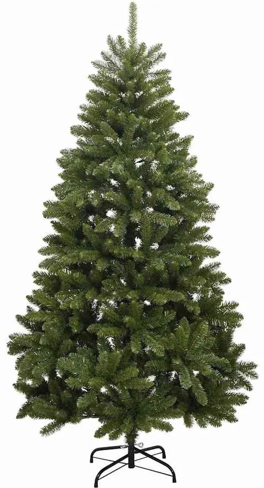 csuklópántos műkarácsonyfa 300 LED-del és gömbökkel 180 cm