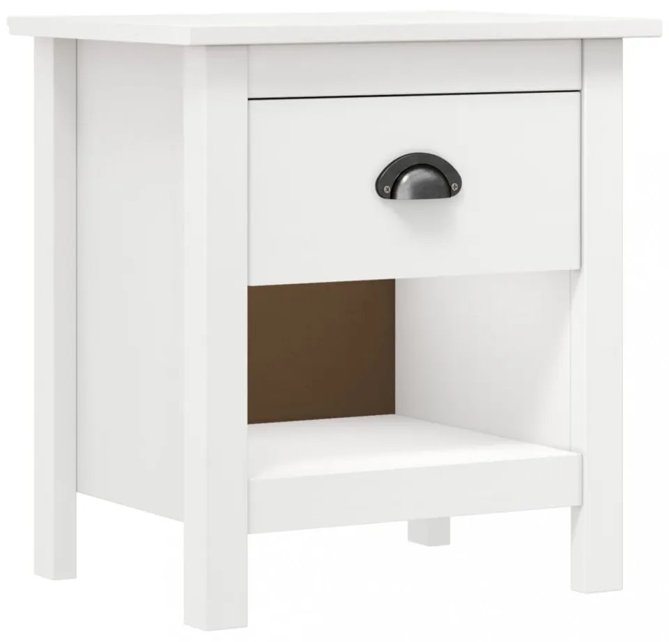 Hill 2 db tömör fenyőfa éjjeliszekrény 46 x 35 x 49,5 cm