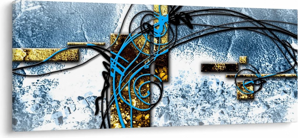 Absztrakt kép (120x50 cm)