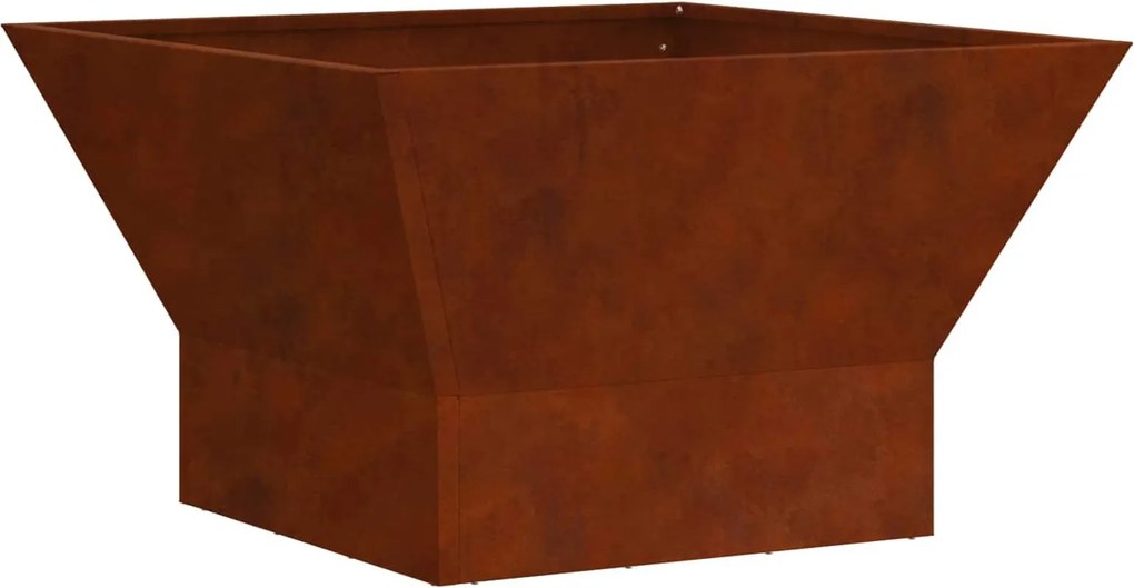 vidaXL Tűzrakó Barna 60 x 60 x 35 cm Időjárásálló acél