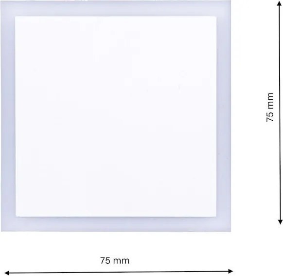 Eko-Light EVO EKS0476 Beépíthető lépcsőházi lámpa 1x0,6W/LED 3000K, 6500K 15LM IP20