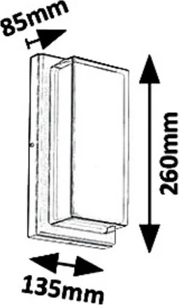 Rabalux 8830 - LED Kültéri fali lámpa ANDORRA LED/12W/230V IP54