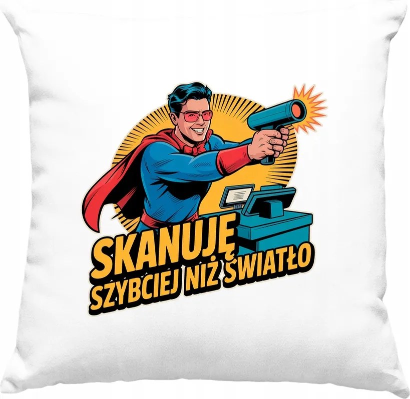 Pénztáros párna mém vicc eladó 1 fehér