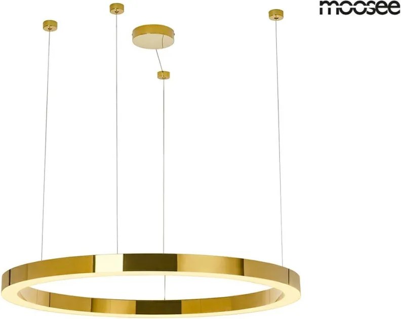 KING HOME MSE010100110 RING Modern Led Függesztett Lámpa Arany LED IP20