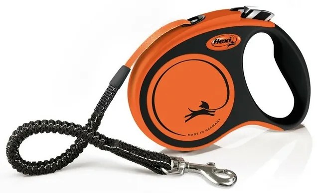 Flexi Xtreme S önbehúzó póráz, 5 m, 20 kg,narancssárga