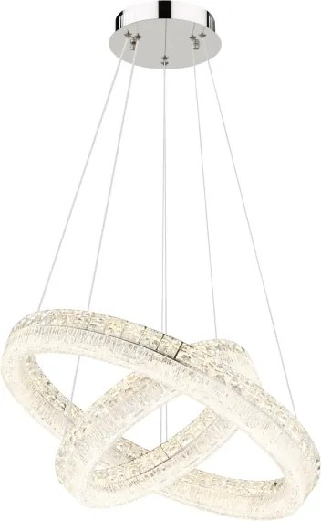 Globo 67387-60 - LED, fényerőszabályozható kábeles függeszték LAUREL LED/60W/230V átlátszó+ távirányító