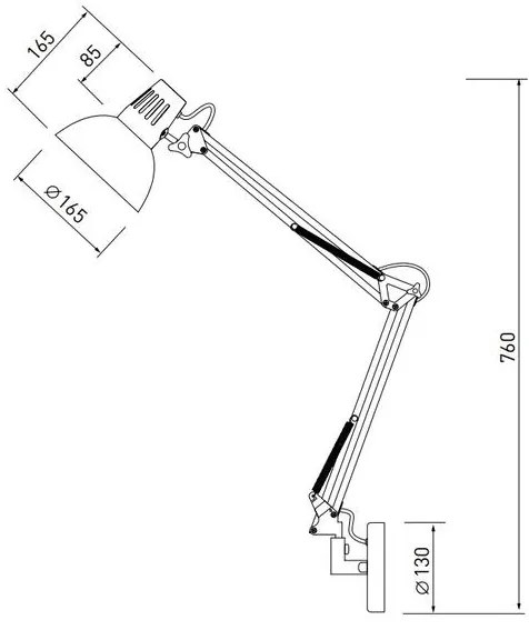 Lámpa Fali lámpatest ARTEMIA+ kapcsolóval, 2157, AC220-240V, 50/60Hz, 1*E27, max.40W, IP20, egyes, szürke
