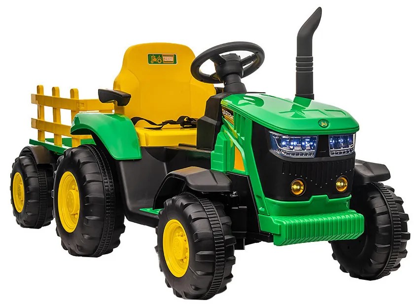 Elektromos traktor zöld