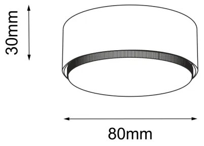 Brosline 1260 - Spotlámpa DROP 1xGX53/9W/230V fekete