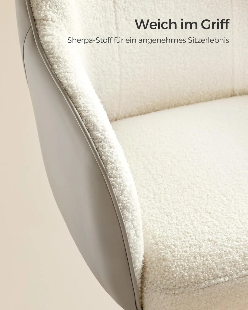 irodai forgószék, állítható magasságú íróasztalszék, cappuccino bézs színben