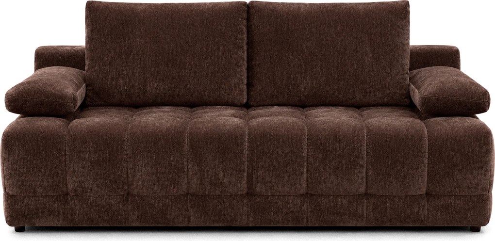 Tuko ágyazható kanapé tárolóval – barna zsenília Vibe 26