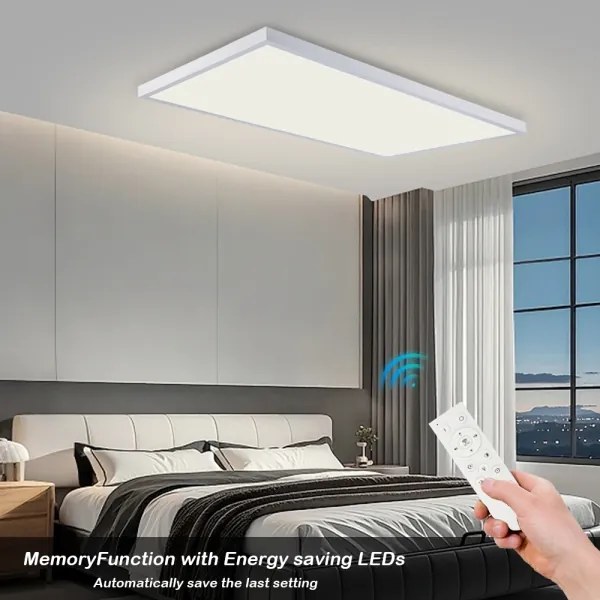 Brilagi-LED Fényerőszabályozható fürdőszobai lámpatest FRAME SMART LED/96W/230V IP44 fehér + távvezérlő