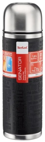 Tefal - Termosz bögrével 1 l SENATOR rozsdamentes/fekete