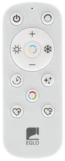 Eglo 901461-LED Dimmelhető fürdőszobai lámpa ROVITO-R 17,6W/230V 39x39 cm IP44 fehér + távirányító