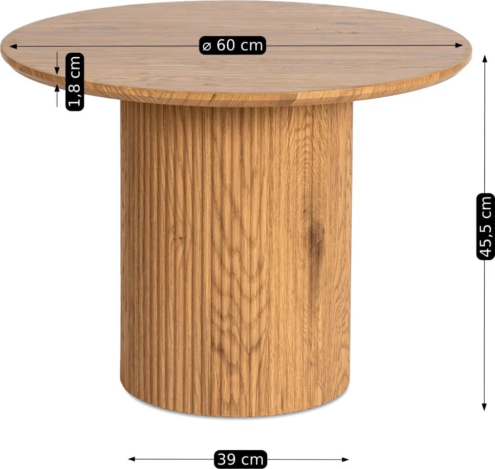 Asztal tölgy színben MAYLIN