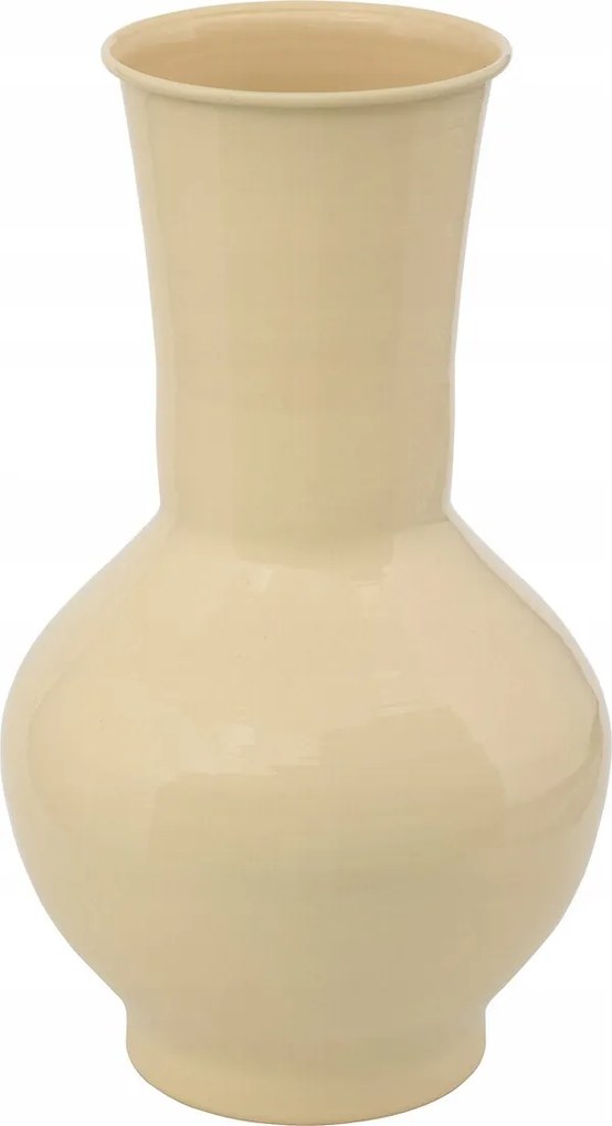 Virág Váza Sárga Fém Zománcozott Ø 20 CM X 34,5 CM Beltéri