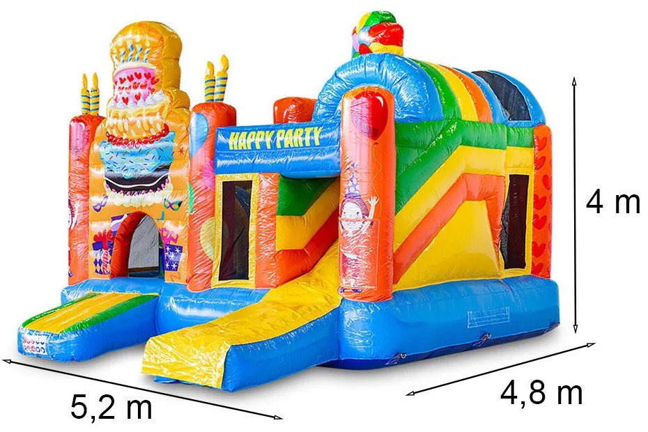 Happy party ugrálóvár 5,2x4,8x4m