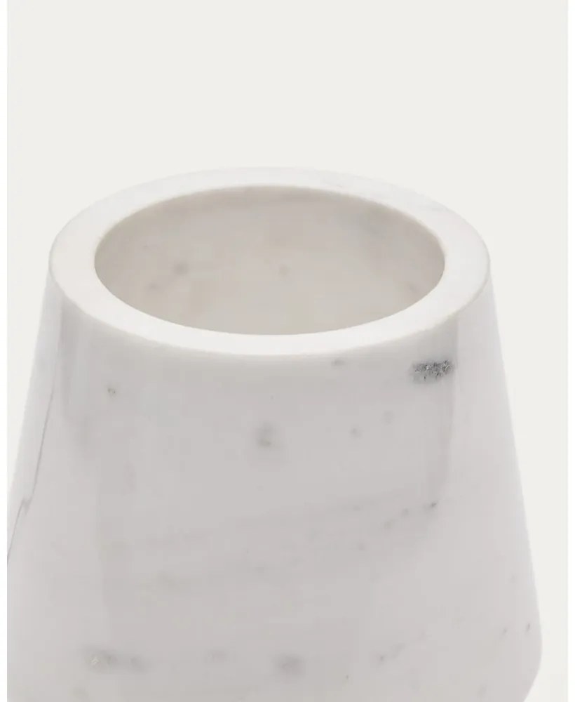 Elefántcsont színű márvány asztali lámpa márvány búrával (magasság 27 cm) Alaro – Kave Home