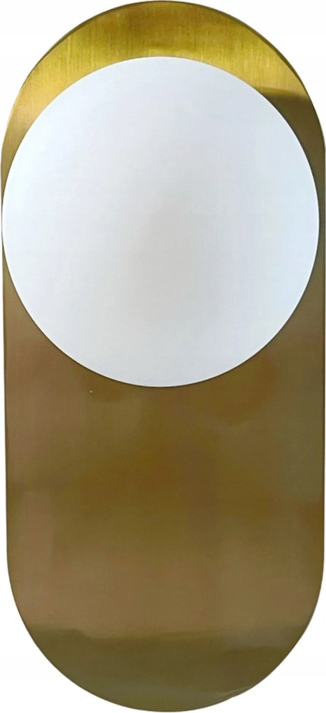 Modern fali lámpa Led lámpatest arany tejüveg gömbök 1*G9