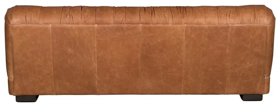 Konyakbarna bőr kanapé 214 cm Douglas – Dutchbone