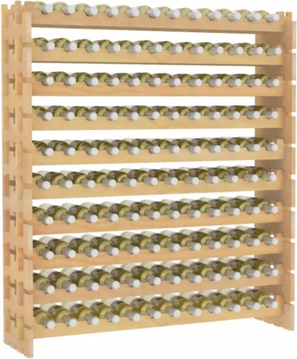 Fenyőfa Bortartó Állvány 120 Palackhoz