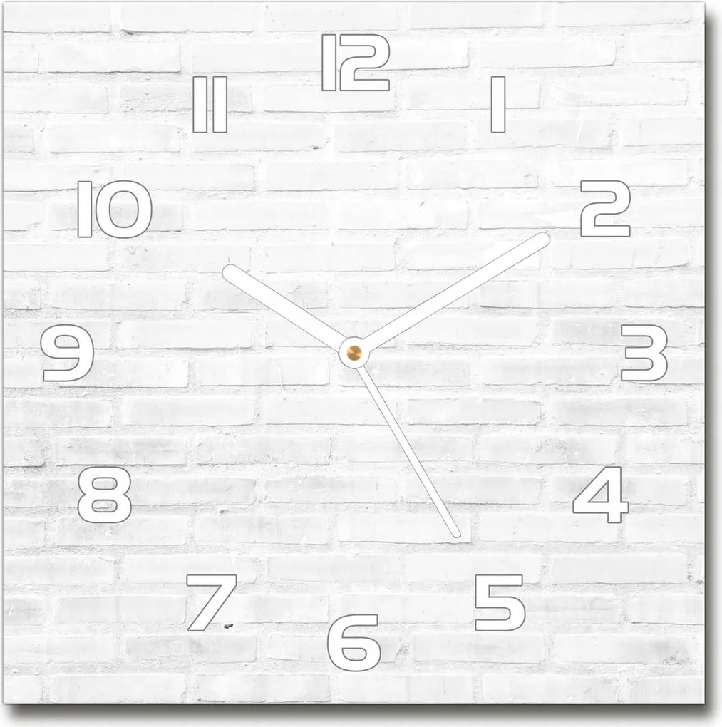 Üveg falióra szögletes tégla fali 30x30 cm