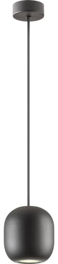 Redo 01-3477 - Csillár zsinóron BOOM 1xGU10/10W/230V átm. 12 cm fekete