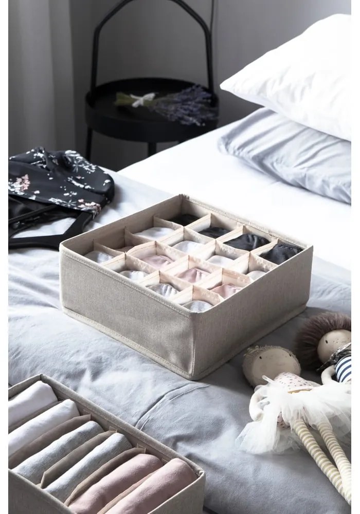 Drawer bézs fiókrendszerező 16 rekesszel - Bigso Box of Sweden