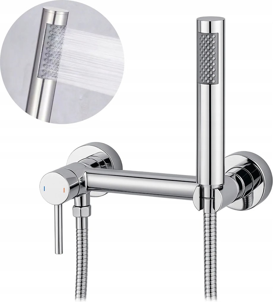 Zuhany Csaptelep Fali Zuhany Szett Króm Csaptelep Zuhanykabinhoz