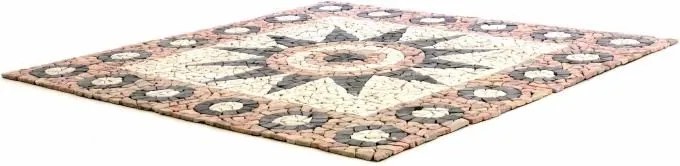 DIVERO mozaik virág 120 cm x 120 cm